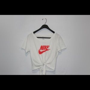 Nike tie up crop top